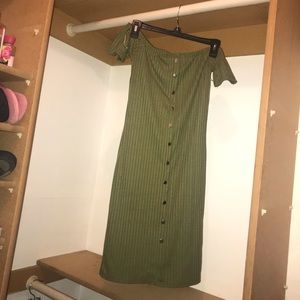 Olive green dress